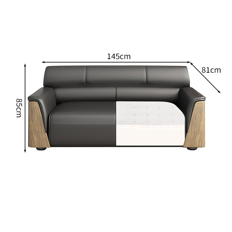 高反発ウレタン 弾力性 柔らか 天然木フレーム 安定性 バイカラーデザイン 木目調 ソファ 応接ソファ 落ち着き 快適 心地よい カスタマイズ可能 JDZH-C028