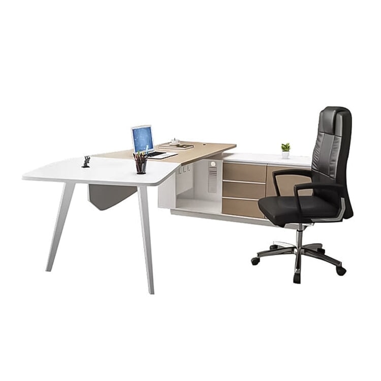 スチール脚 頑丈 安定性 サイドキャビネット 大容量 分類収納 R仕上げ 幕板 通気口 デクス ワークデスク 役員デスク 洗練 機能的 シンプル カスタマイズ可能 LBZ-C051