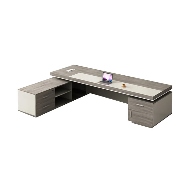 分厚い天板 重厚感 ダブルサイドキャビネット 分類収納 ダイヤル錠 幕板 デスク エグゼクティブ 役員デスク 穏やか エレガント 上品 カスタマイズ可能 LBZ-C126