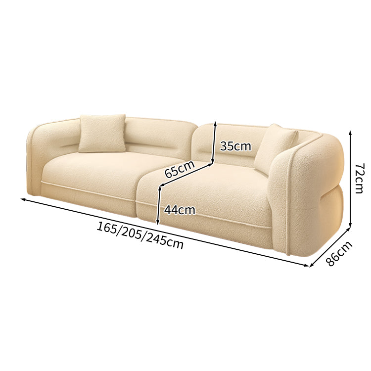 広い座面 ゆとり 高反発ウレタン 丸み シェルパ生地 人間工学 天然木フレーム ソファ 応接ソファ 高級感 上品 シック 快適 JDSF-C009