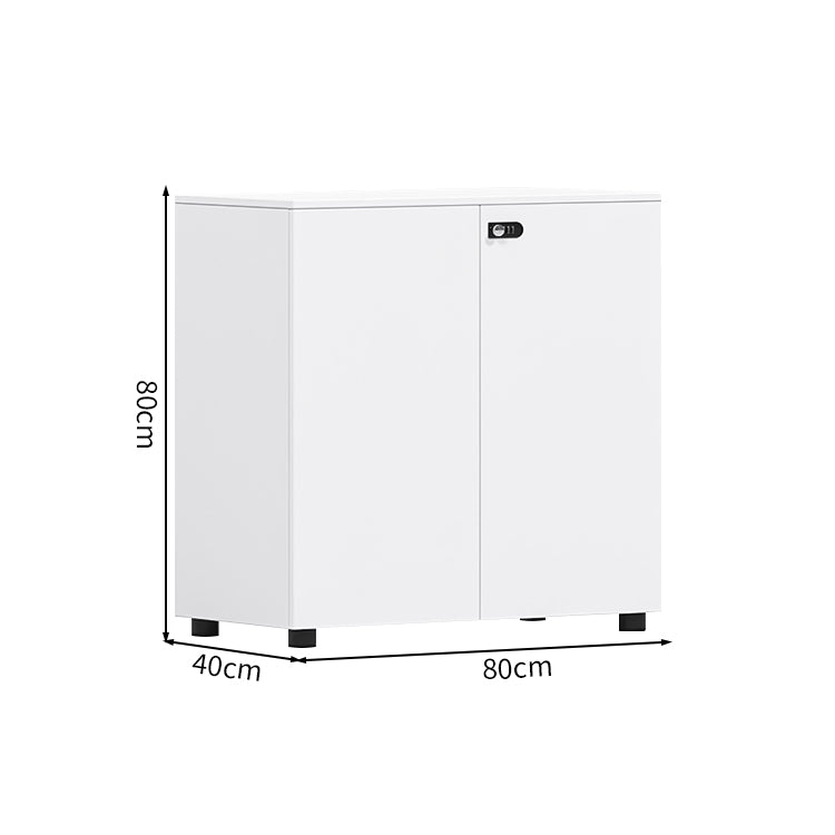 多段式 扉付き アジャスター ダイヤル錠 可動棚板 エコ板材 収納棚 キャビネット 収納キャビネット シンプル 洗練 ホワイト カスタマイズ可能 CWG-C074