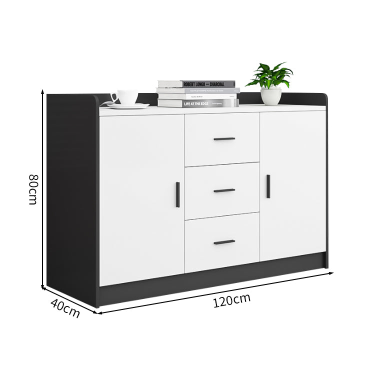 大容量 引き出し 扉付き 分類収納 台輪 収納キャビネット キャビネット 洗練 モダン ホワイト カスタマイズ可能 CWG-C079