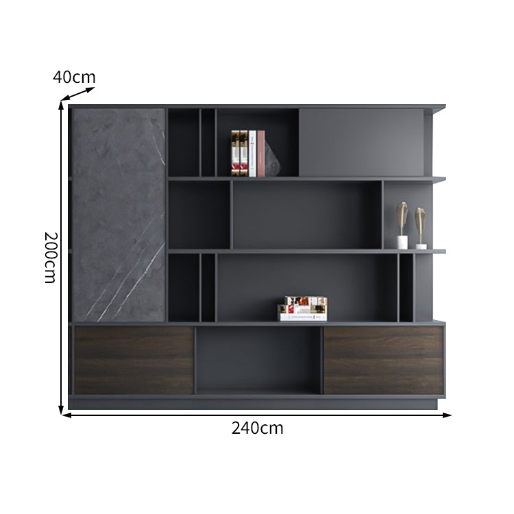 エコ板材 扉付き オープン収納 衣類収納 キャビネット 収納キャビネット 棚 大容量 木目調 落ち着き カスタマイズ可能 CWG-C076