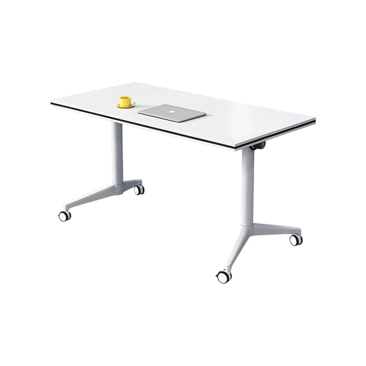 会議用テーブル 会議テーブル テーブル 会議室 メラミン化粧板 折りたたみ可能 シンプル ホワイト 厚い天板 カスタマイズ可能 HYZ-C082