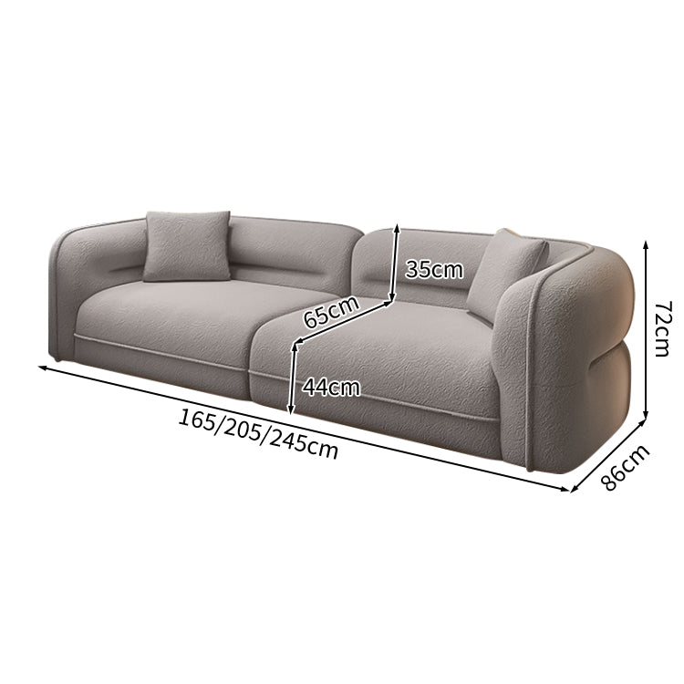 広い座面 ゆとり 高反発ウレタン 丸み シェルパ生地 人間工学 天然木フレーム ソファ 応接ソファ 高級感 上品 シック 快適 JDSF-C009