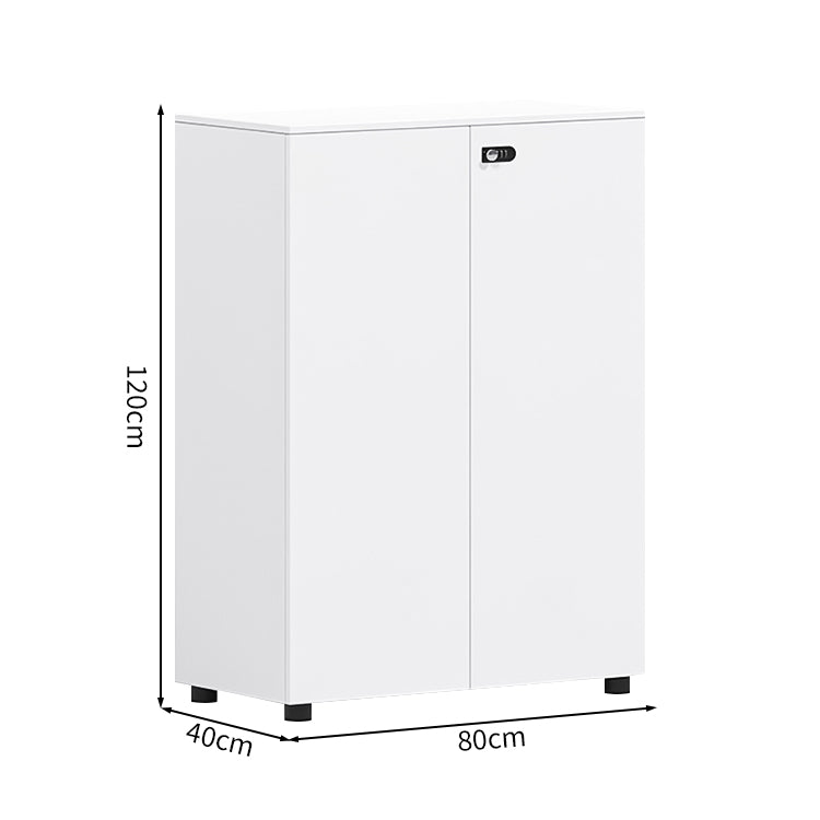 多段式 扉付き アジャスター ダイヤル錠 可動棚板 エコ板材 収納棚 キャビネット 収納キャビネット シンプル 洗練 ホワイト カスタマイズ可能 CWG-C074