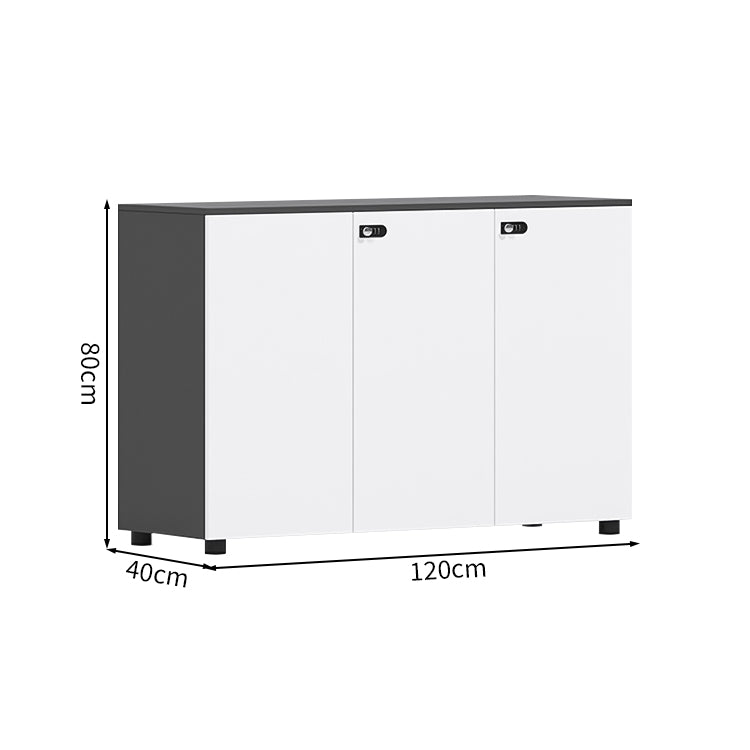 多段式 扉付き アジャスター ダイヤル錠 可動棚板 エコ板材 収納棚 キャビネット 収納キャビネット シンプル 洗練 ホワイト カスタマイズ可能 CWG-C074