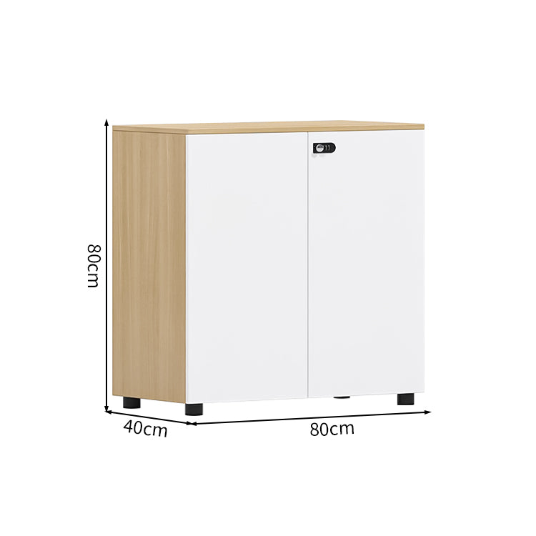 多段式 扉付き アジャスター ダイヤル錠 可動棚板 エコ板材 収納棚 キャビネット 収納キャビネット シンプル 洗練 ホワイト カスタマイズ可能 CWG-C074