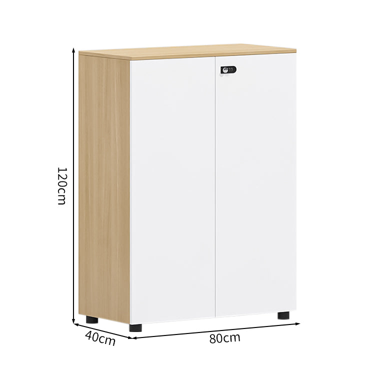 多段式 扉付き アジャスター ダイヤル錠 可動棚板 エコ板材 収納棚 キャビネット 収納キャビネット シンプル 洗練 ホワイト カスタマイズ可能 CWG-C074