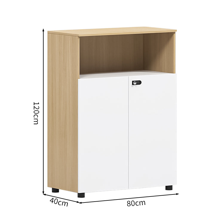 多段式 扉付き アジャスター ダイヤル錠 可動棚板 エコ板材 収納棚 キャビネット 収納キャビネット シンプル 洗練 ホワイト カスタマイズ可能 CWG-C074