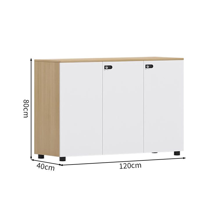 多段式 扉付き アジャスター ダイヤル錠 可動棚板 エコ板材 収納棚 キャビネット 収納キャビネット シンプル 洗練 ホワイト カスタマイズ可能 CWG-C074