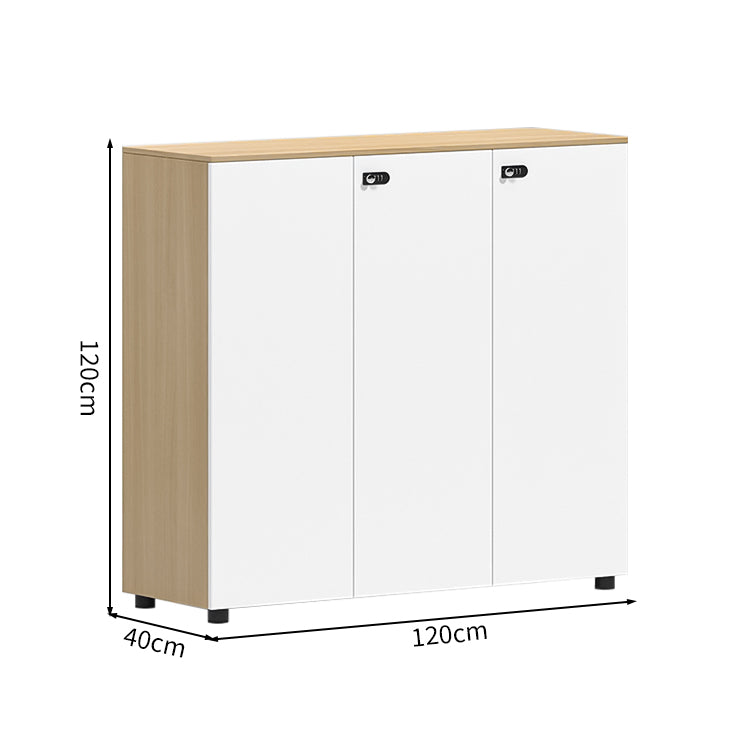 多段式 扉付き アジャスター ダイヤル錠 可動棚板 エコ板材 収納棚 キャビネット 収納キャビネット シンプル 洗練 ホワイト カスタマイズ可能 CWG-C074