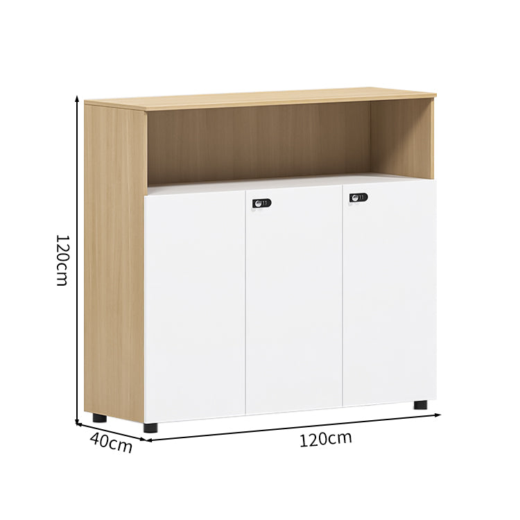 多段式 扉付き アジャスター ダイヤル錠 可動棚板 エコ板材 収納棚 キャビネット 収納キャビネット シンプル 洗練 ホワイト カスタマイズ可能 CWG-C074