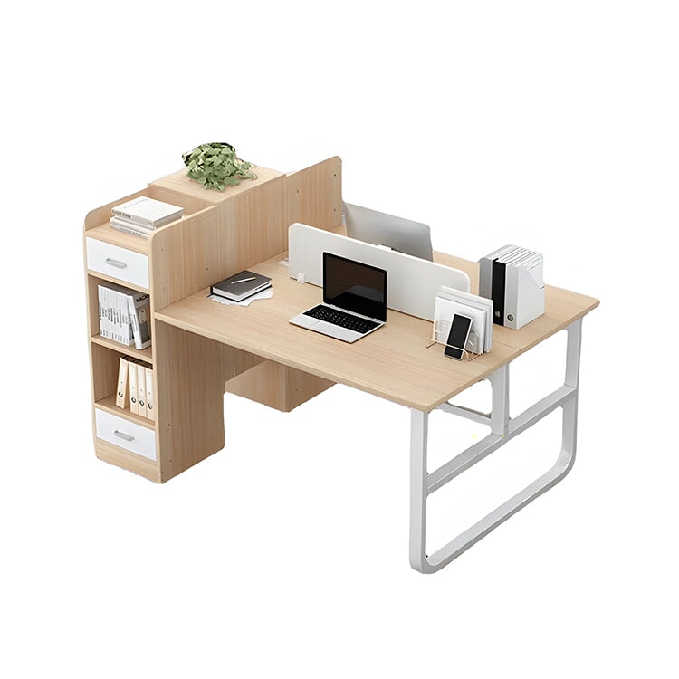 木目調 ナチュラル 収納 キャビネット 引き出し R仕上げ デスク オフィスデスク スチールフレーム エコ板材 配線穴キャップ シンプル 機能的 BGZ-C010 chickagu