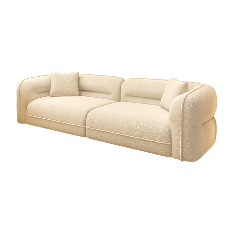 広い座面 ゆとり 高反発ウレタン 丸み シェルパ生地 人間工学 天然木フレーム ソファ 応接ソファ 高級感 上品 シック 快適 JDSF-C009