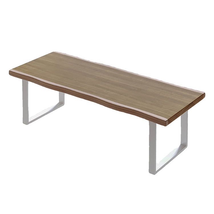 分厚い天板 炭素鋼フレーム 頑丈 木目調 重厚感 テーブル 会議テーブル オフィス家具 インテリア ミニマル モダン カスタマイズ可能  HYZ-C040
