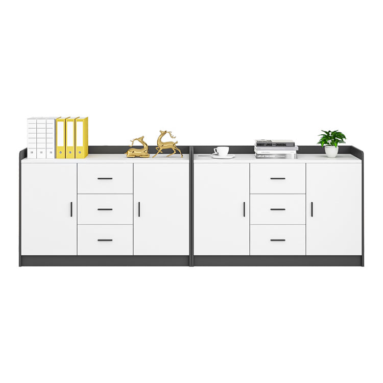 大容量 引き出し 扉付き 分類収納 台輪 収納キャビネット キャビネット 洗練 モダン ホワイト カスタマイズ可能 CWG-C079