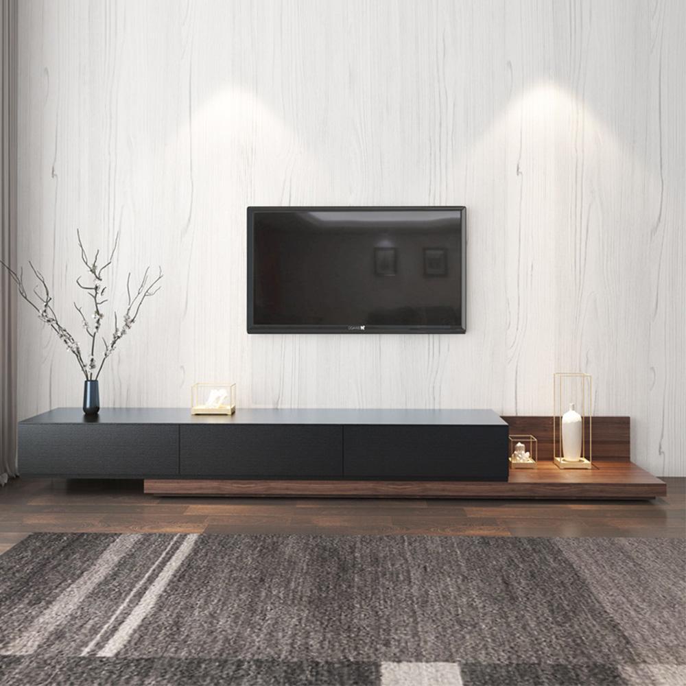 大容量収納スペース スライドレール シンプル シック 高級感 モダン 木目調 テレビボード テレビ台 DSG-K-011