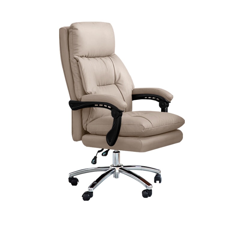 昇降回転式 リクライニング 二重クッション PUレザー チェア オフィスチェア シリコンフィル 高反発ウレタン 柔らか 快適 心地よい BGY-C007 chickagu