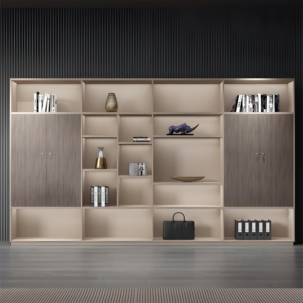 キャビネット 開き戸 クローゼット LED 高級感 穏やか 落ち着き 分類収納 展示 カスタマイズ可能 CWG-C087 chickagu