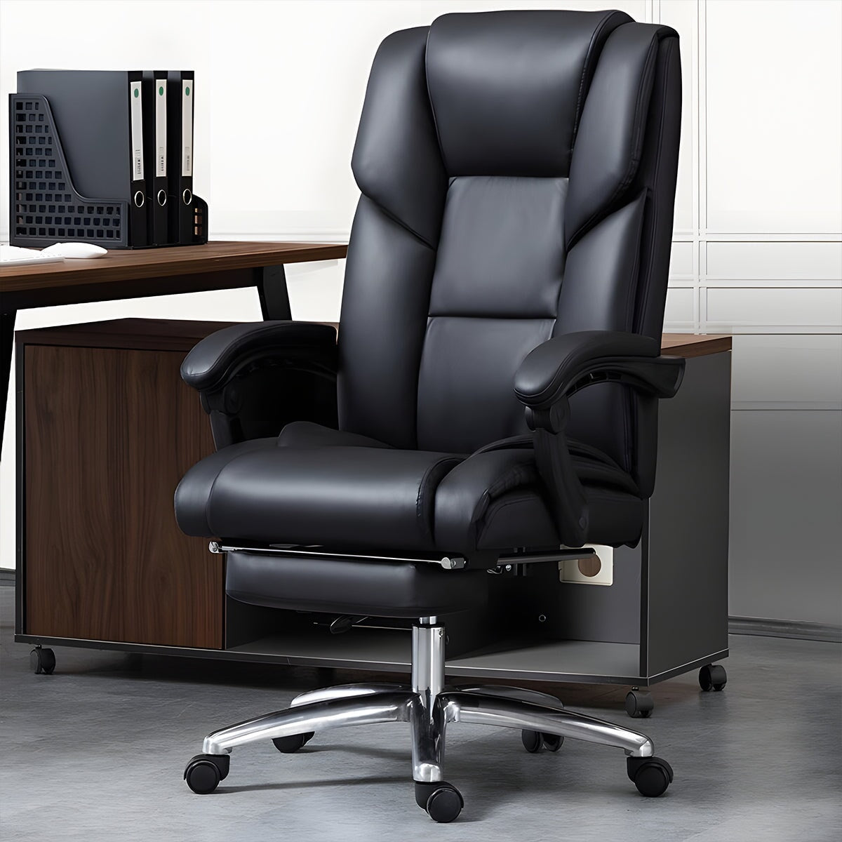 チェア ワークチェア インドアチェア カウレザー ウレタンフォーム オットマン人間工学 高級感 ゆとり BGY-C043 chickagu