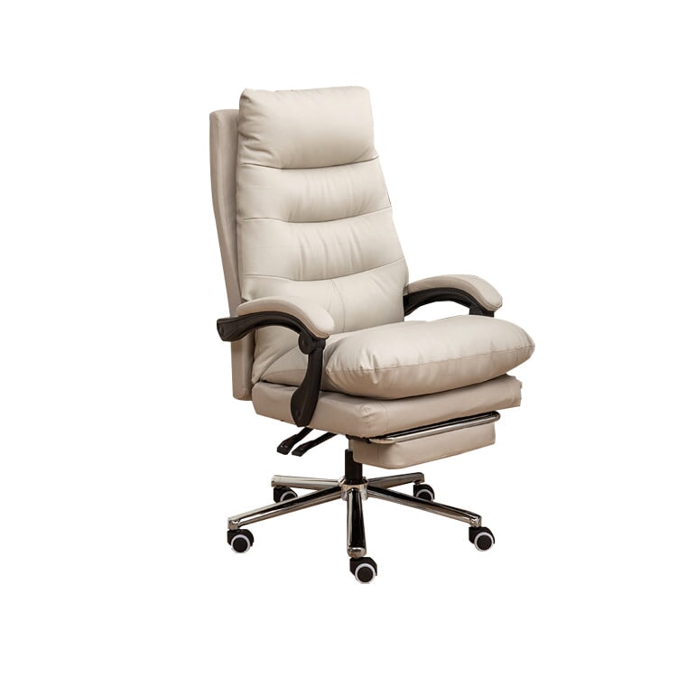 リクライニング フットレスト 二重クッション カウレザー キャスター オフィスチェア チェア 柔らか ボリューム感 快適 BGY-C006 chickagu