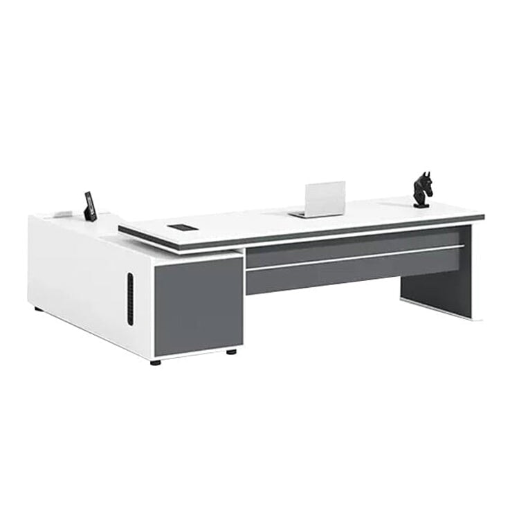 配線ボックス 通気孔 キャビネット 大容量 幕板 幅広 分厚い天板 デスク 役員デスク ワークデスク バイカラー 洗練 機能的 使い勝手 カスタマイズ可能 LBZ-C099 chickagu