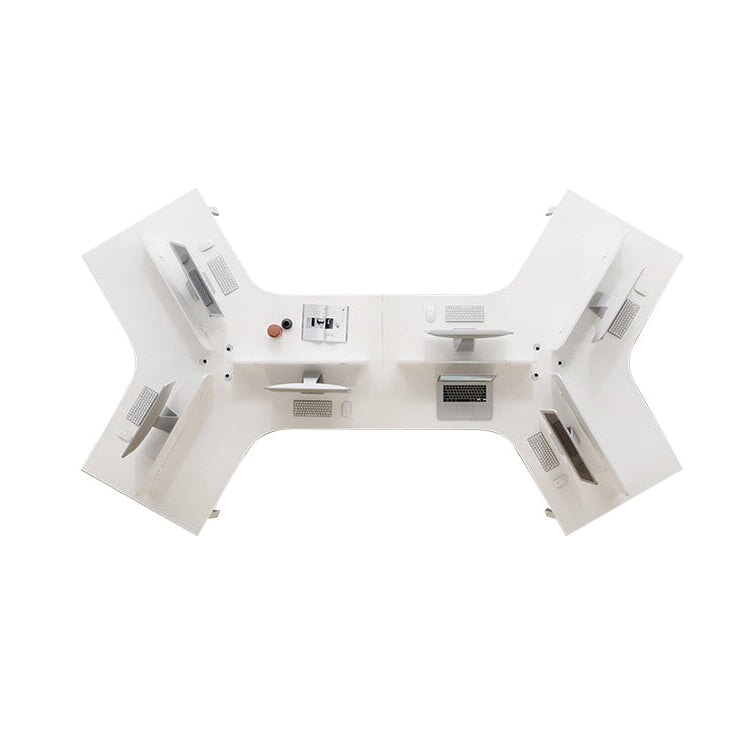 ダイヤル錠 トップパネル キャスター スチール脚 ロック付き 配線穴キャップ エコ板材 オフィスデスク デスク ワークデスク シンプル ホワイト カスタマイズ可能 BGZ-C070