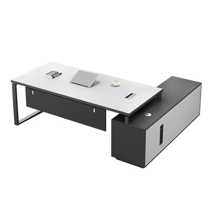 エコ板材 スチールフレーム キャビネット 大容量 配線ボックス デスク 役員デスク エグゼクティブ バイカラー 洗練 カスタマイズ可能 LBZ-C085 chickagu
