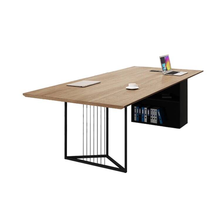 配線ボックス 厚い天板 斜めカット スチールフレーム 三角構造 安定性 収納棚 テーブル ミーティングテーブル シンプル 洗練 落ち着き カスタマイズ可能 HYZ-C076 chickagu