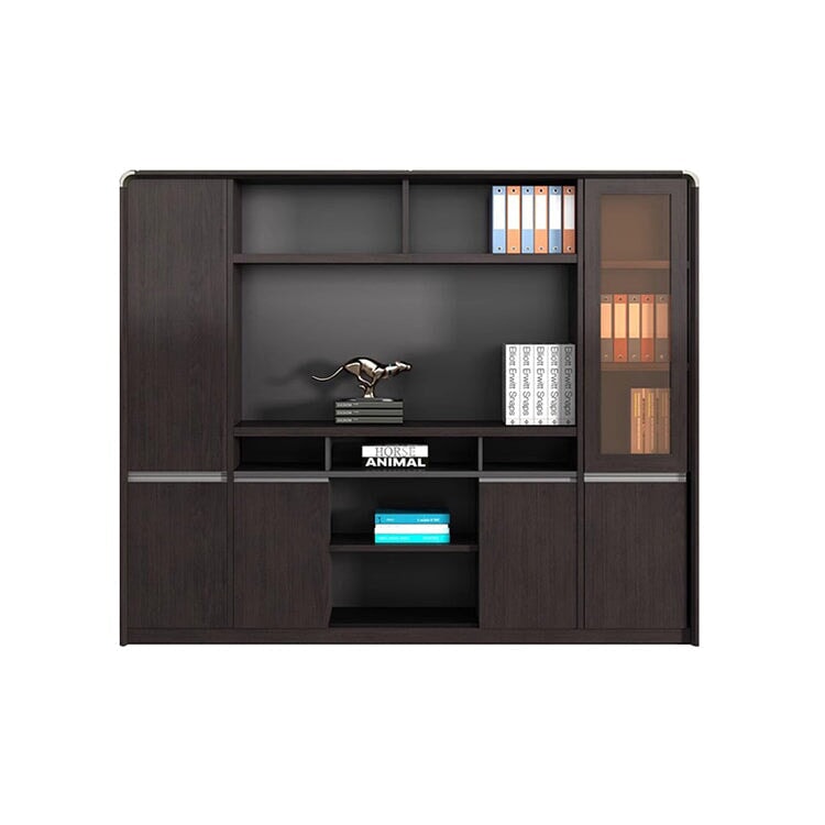 オフィス用 ワードローブ 扉付き オープン式 キャビネット 収納 収納キャビネット 収納棚 エコ板材 丈夫 耐久性 機能的 CWG-C083 CHICKAGU