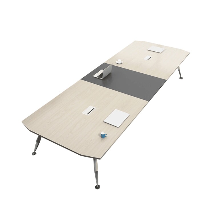 配線ボックス 補強ボード コンセント増設 R仕上げ スチール脚 エコ板材 テーブル 会議テーブル ミーティング 幅広 シンプル 機能的 ホワイト カスタマイズ可能 HYZ-C031 chickagu