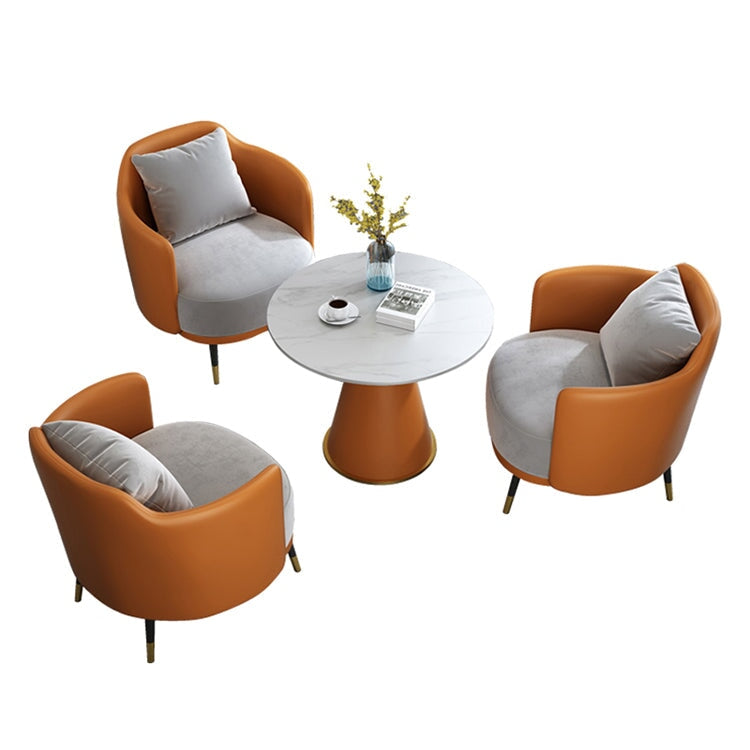 シングルソファ ソファ 応接ソファー センターテーブル 応接セット フリース生地 セラミック天板 おしゃれ モダン JDZH-C029 chickagu