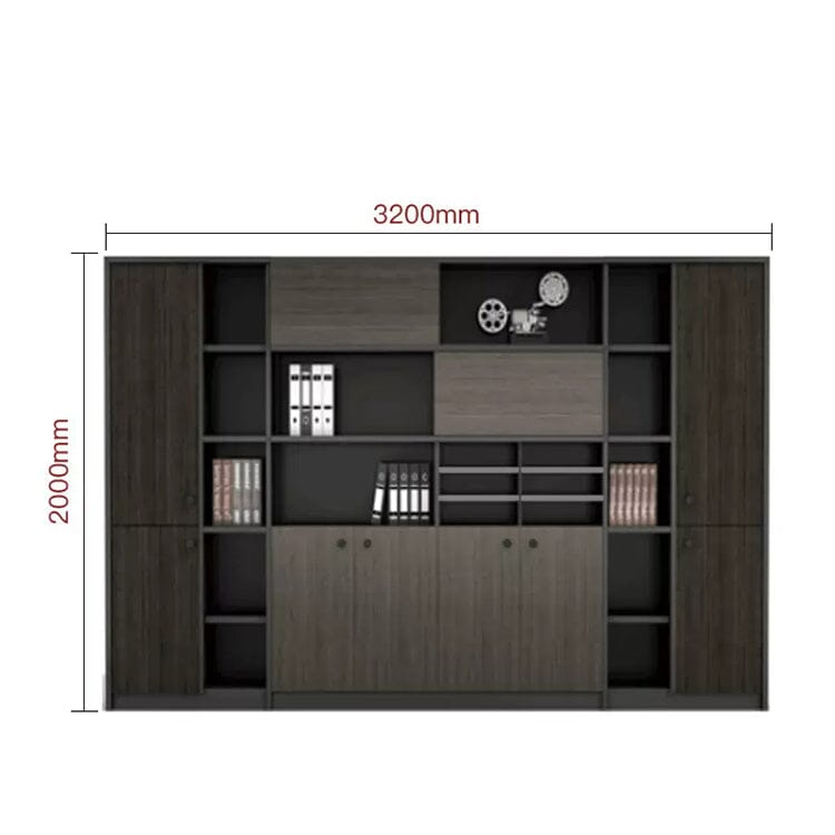 オフィスデスク エグゼクティブデスク 社長室 役員デスク サイドキャビネット マーブル模様 大容量収納 ウォールナット カスタマイズ可能 LBZ-C008 CHICKAGU