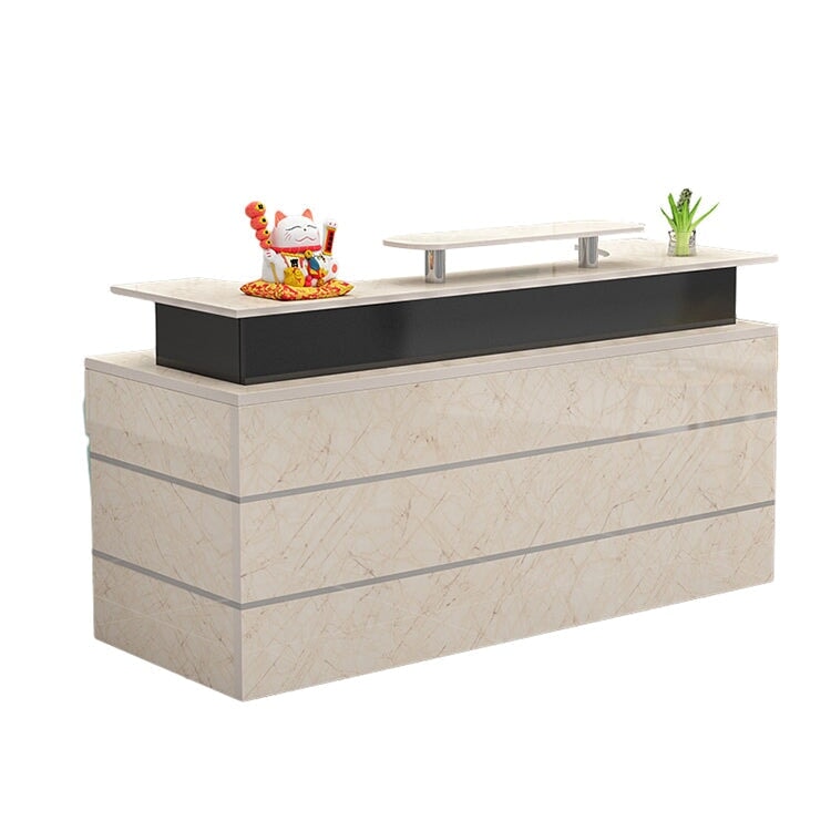 受付カウンター 受付台  レジカウンター  カウンター オフィス受付 PC収納 ロック付き メラミン化粧板  艶消し 艶あり ホワイト カスタマイズ可能 JDT-A471   chickagu