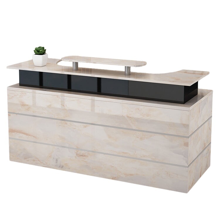 受付カウンター 受付台  レジカウンター  カウンター オフィス受付 PC収納 ロック付き メラミン化粧板  艶消し 艶あり ホワイト カスタマイズ可能 JDT-A471   chickagu