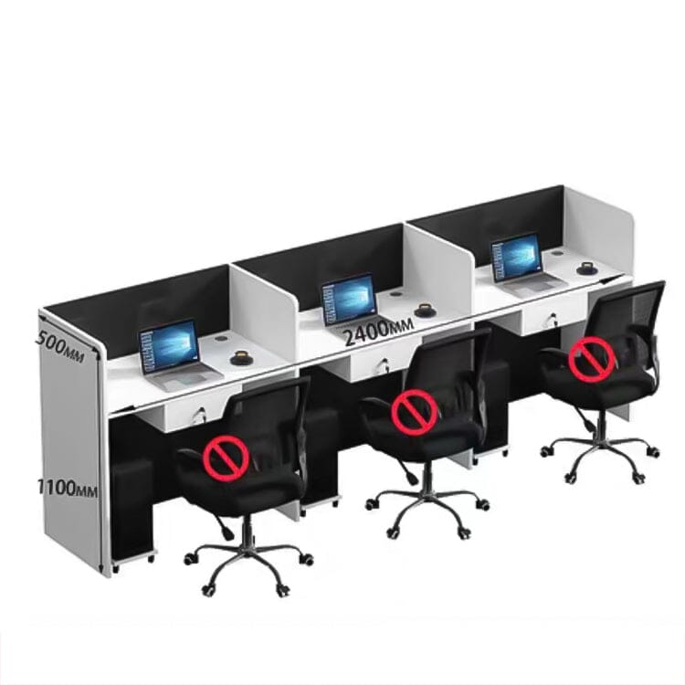 オフィスデスク ワークデスク 役員デスク 学習机 組み合わせ自由 配線孔付き 錠前付き引き出し トップパネル付き シンプル ホワイト カスタマイズ可能 BGZ-C022 CHICKAGU