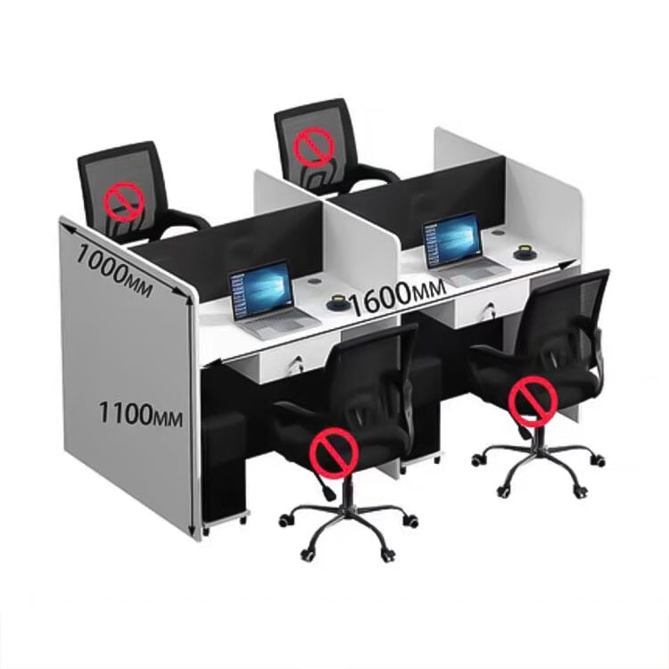 オフィスデスク ワークデスク 役員デスク 学習机 組み合わせ自由 配線孔付き 錠前付き引き出し トップパネル付き シンプル ホワイト カスタマイズ可能 BGZ-C022 CHICKAGU