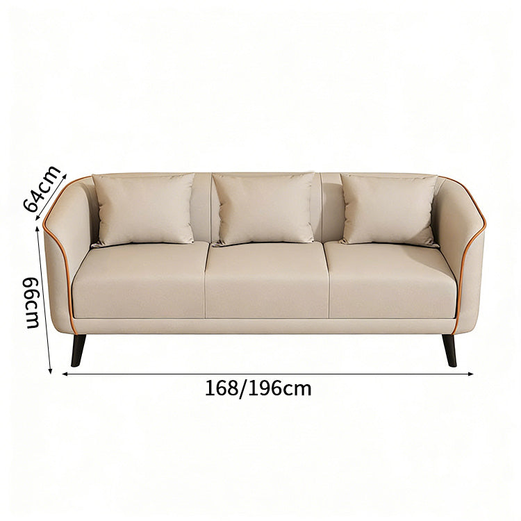 ソファー　ソファ　2人掛け　3人掛け　合成皮革　高反発ウレタンフォーム　コンパクト　脚付き　シンプル　ホワイト　SNSF-C088