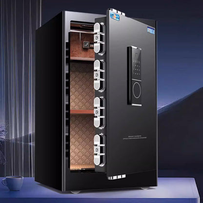 金庫　スチール金庫　業務用　焼付塗装　指紋認証　パスワード解錠　モバイル通知機能　通報機能　プッシュンつまみ　遠隔解錠　ブラック　ブラウン　BXG-010