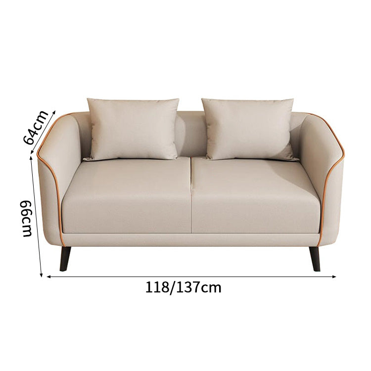 ソファー　ソファ　2人掛け　3人掛け　合成皮革　高反発ウレタンフォーム　コンパクト　脚付き　シンプル　ホワイト　SNSF-C088