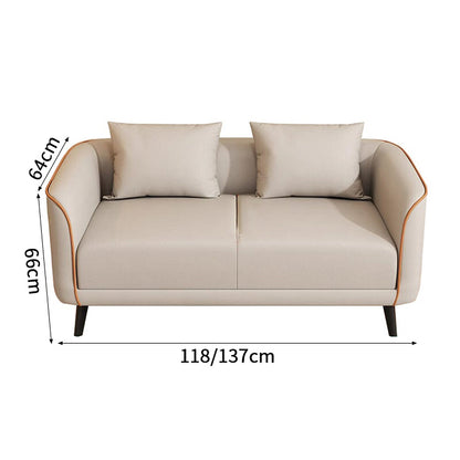 ソファー　ソファ　2人掛け　3人掛け　合成皮革　高反発ウレタンフォーム　コンパクト　脚付き　シンプル　ホワイト　SNSF-C088