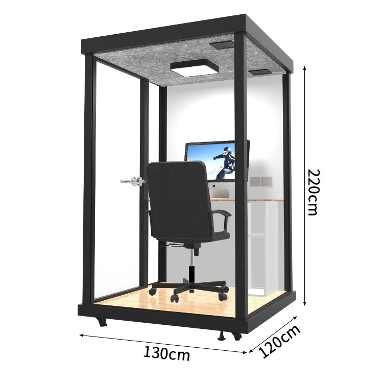 静けさ　複数層構造　遮音強化ガラス　換気　照明　移動式　防音室　遮音カプセル　防音ブース　カスタマイズ可能　JYC-C003
