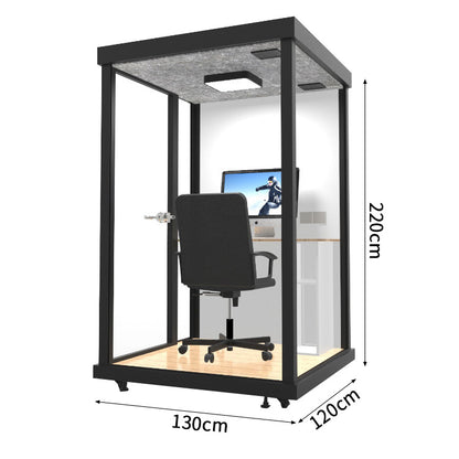 静けさ　複数層構造　遮音強化ガラス　換気　照明　移動式　防音室　遮音カプセル　防音ブース　カスタマイズ可能　JYC-C003