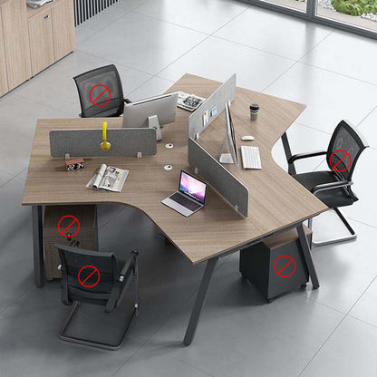 オフィスデス 事務机　事務用デスク　パソコンデスク　机　シンプル　ダイヤル錠　木目調  BGZ-411