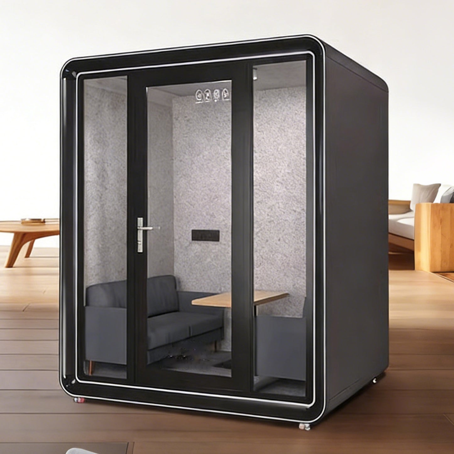 防音室　隔音室　移動式　プロフェッショナル　透明強化ガラスドア　シンプルモダン　照明システム　遮音カプセル　防音ブース　カスタマイズ可能　JYC-C004