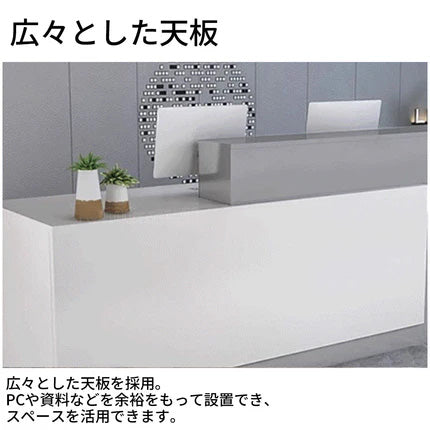 作業台　お洒落　鍵付き　荷物置き　レジカウンター　レジ台　引き出し付き　カウンター　レジ　業務用　飲食店　シンプル　マーブル　カスタマイズ可能　JDT-T034　