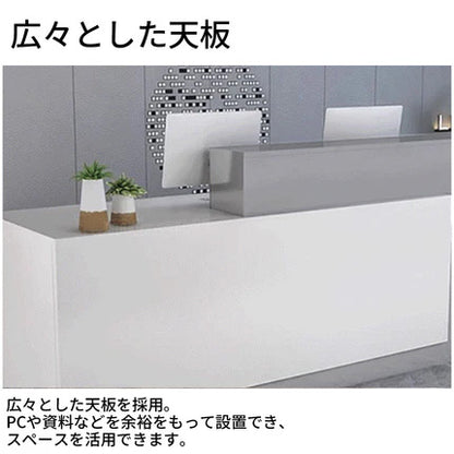 作業台　お洒落　鍵付き　荷物置き　レジカウンター　レジ台　引き出し付き　カウンター　レジ　業務用　飲食店　シンプル　マーブル　カスタマイズ可能　JDT-T034　