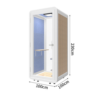 静けさ　複数層構造　遮音強化ガラス　換気　照明　移動式　防音室　遮音カプセル　防音ブース　カスタマイズ可能　JYC-C003