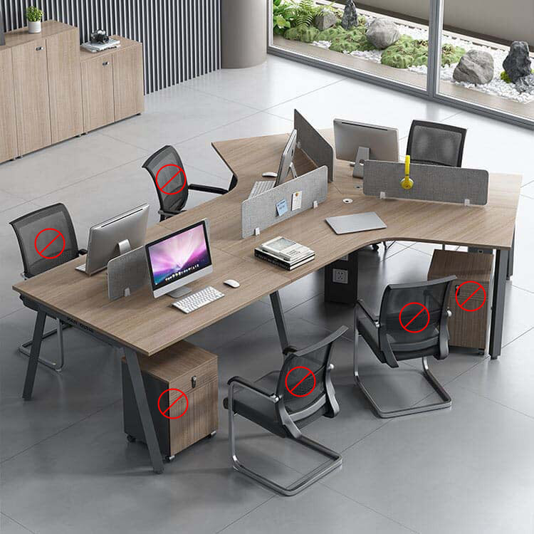 オフィスデス 事務机　事務用デスク　パソコンデスク　机　シンプル　ダイヤル錠　木目調  BGZ-411